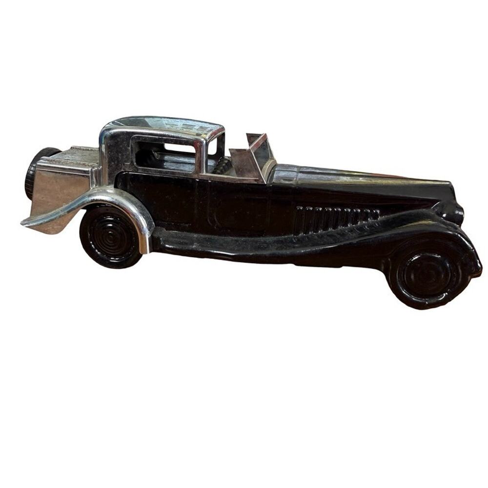 Vintage Avon Bugatti 27 Decanter Cologne Empty Perfume Bottle Glass Car